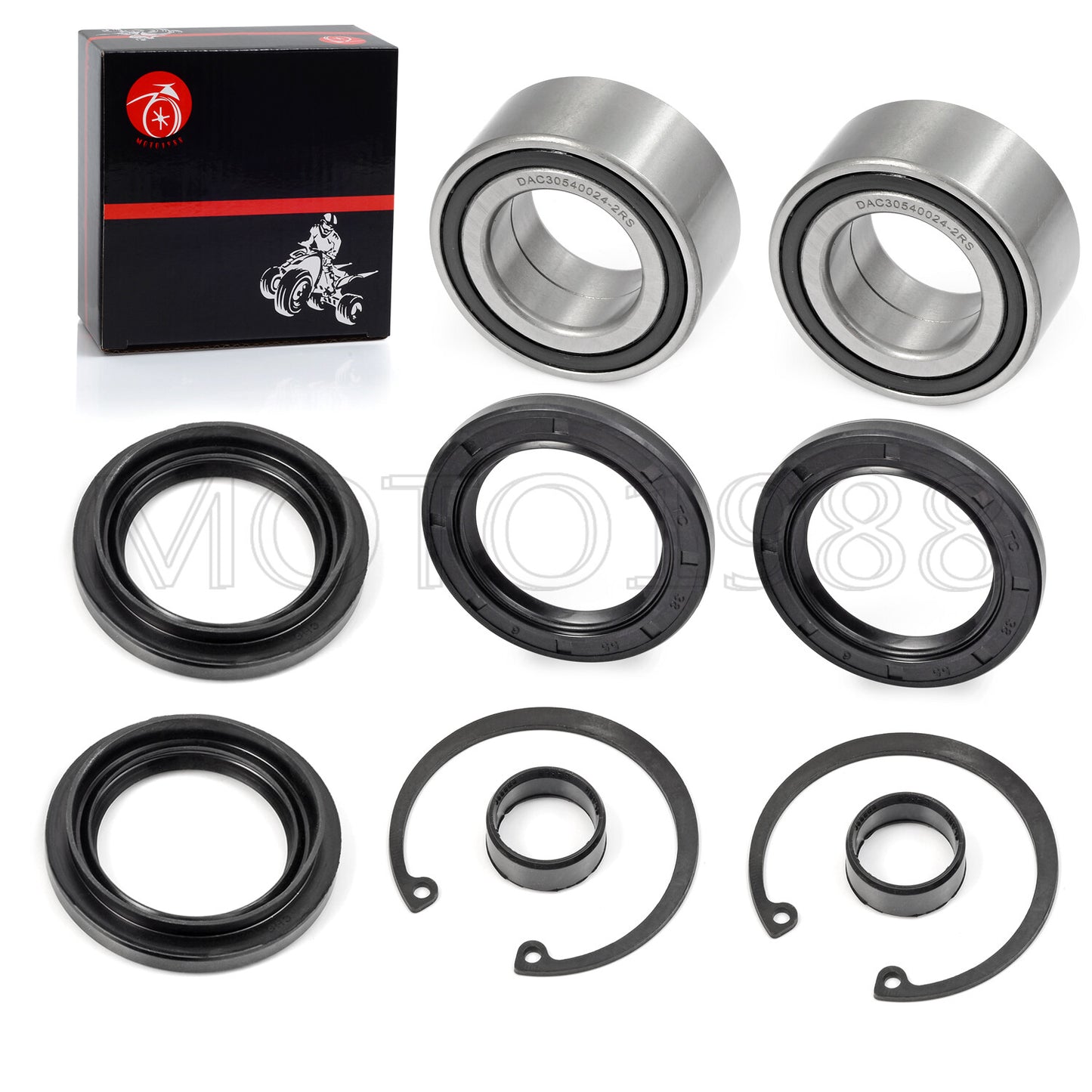 Front Wheel Bearing & Seals for Honda Foreman Rubicon 400 450 500 Rincon 650 680 (2000–2023)