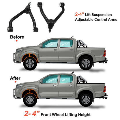 2-4" Front Upper Control Arm Lift Kit for Chevy Silverado 1500