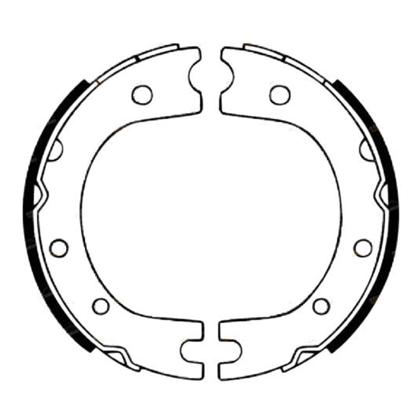 Set of Park HandBrake Shoes for Landcruiser BJ40 BJ42 BJ43 FJ55 (1975–1985)