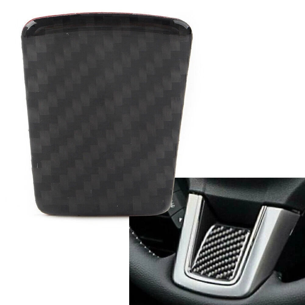 Carbon Fiber Steering Wheel Cover Trim for Subaru Forester (2013–2018)