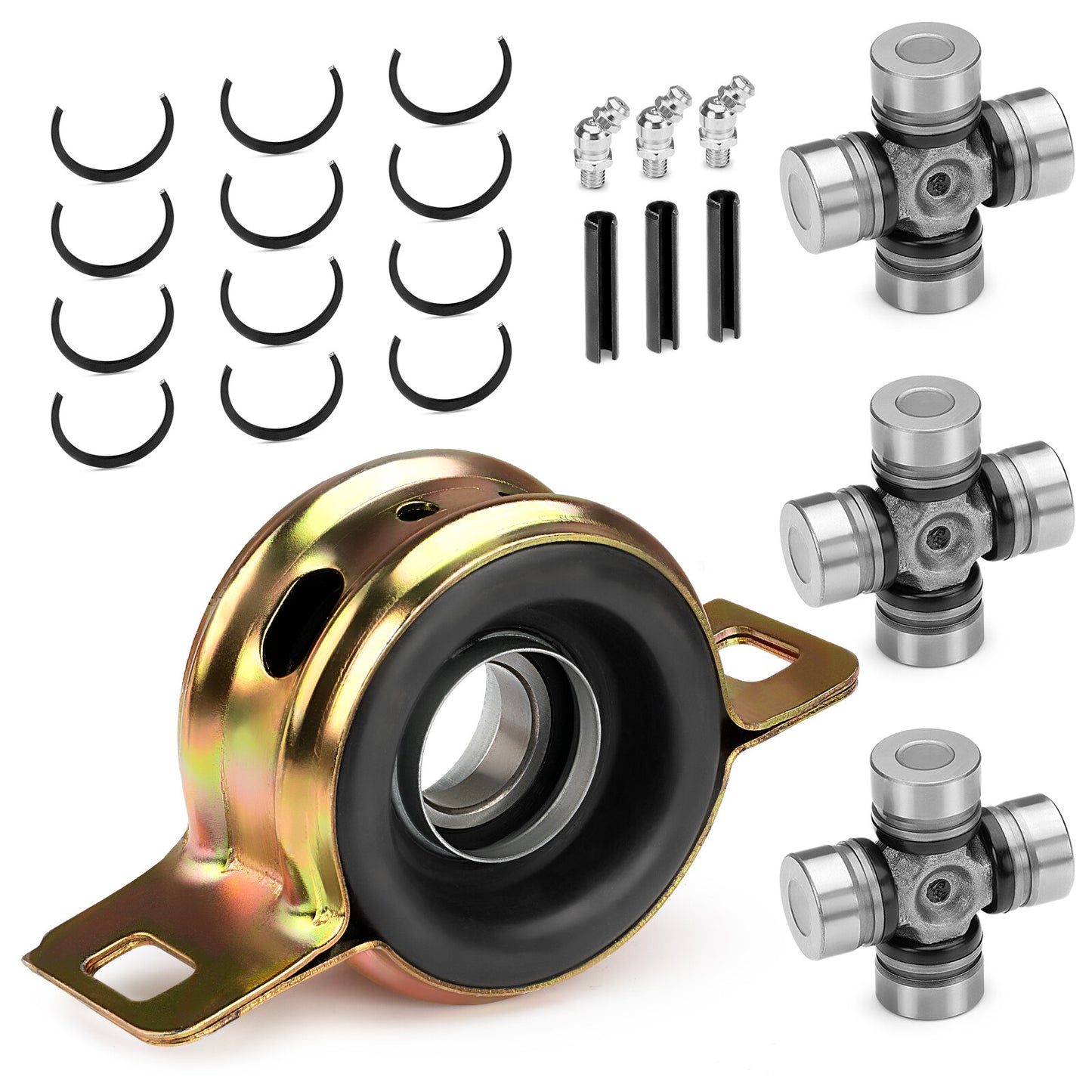 Propeller Shaft Bearing Carrier & U-joint for Polaris RZR XP 900 1000 (2011–2020)