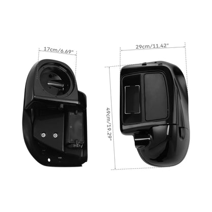 6.5" Painted Lower Vented Speaker Pod for Harley Street Road Glide (14-23)