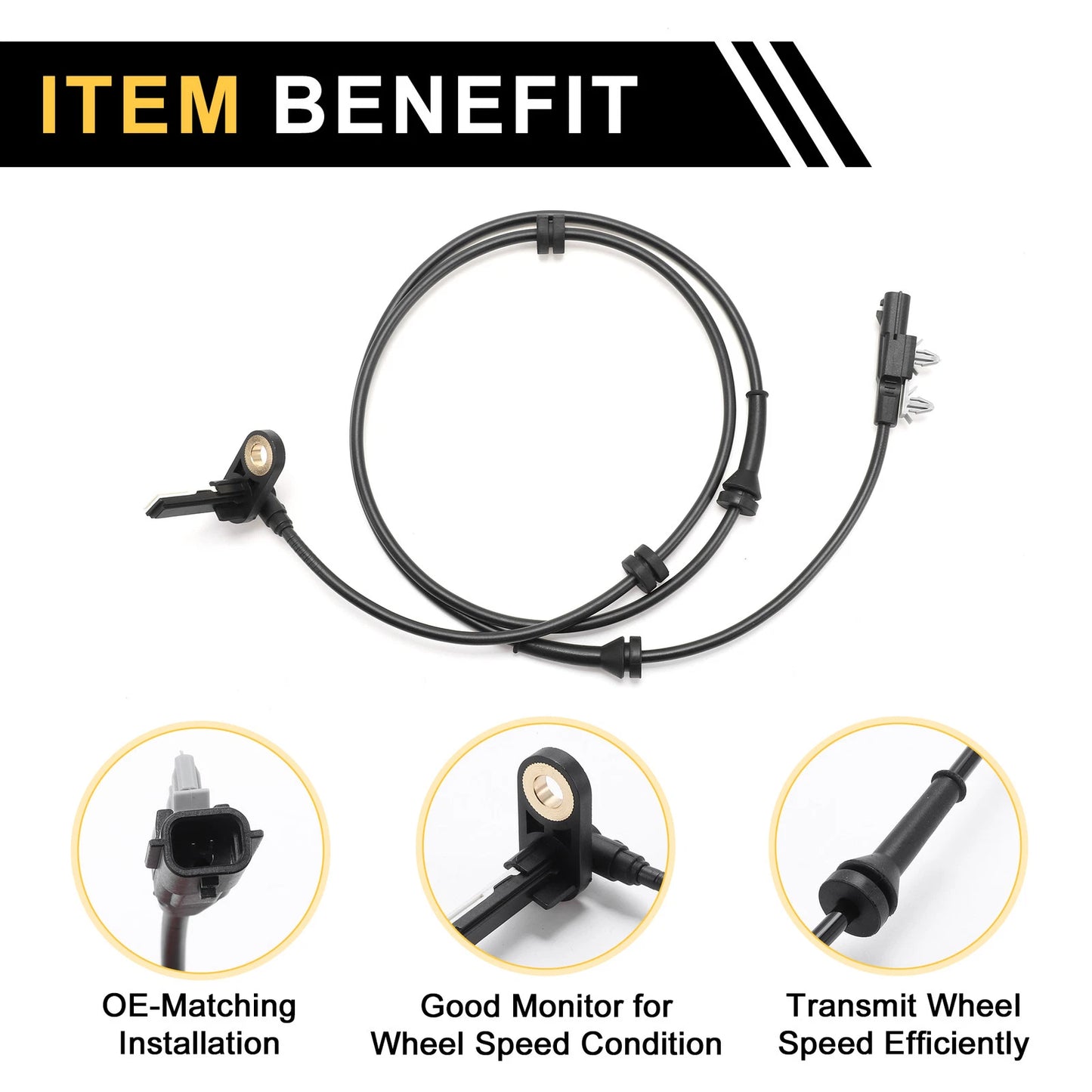 ABS Wheel Speed Sensor No. 479019FF1A for Nissan Titan (2012–2015) Rear Left