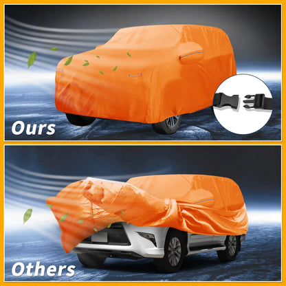 Waterproof All Weather Car Cover for Lexus GX (2010-2023) - Orange 210D-PU