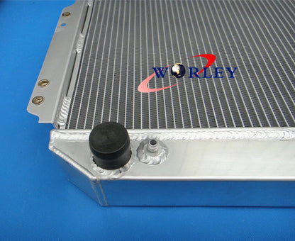 56MM Aluminum Radiator with Fan for Nissan Forklift A10-A25
