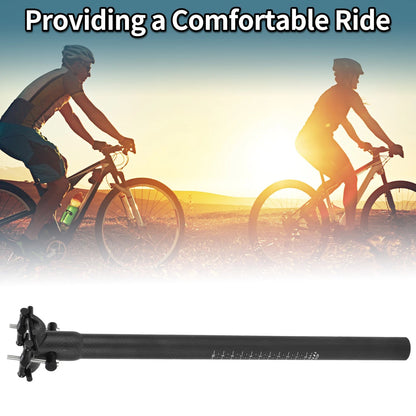 25.4mm Carbon Fiber Bike Seat Post for Ultra Light Saddle (400mm)