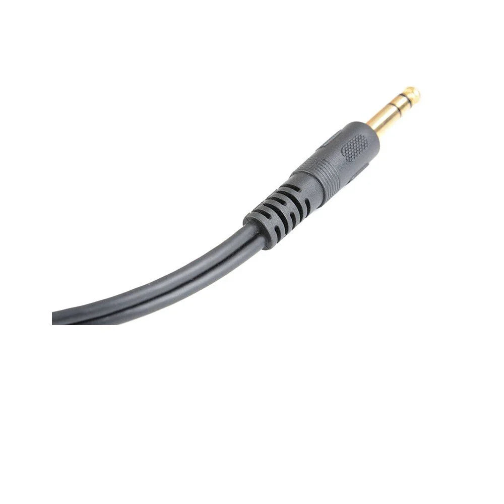 6.35mm Stereo Male to Dual 1/4" Female Y Splitter Adapter Cable