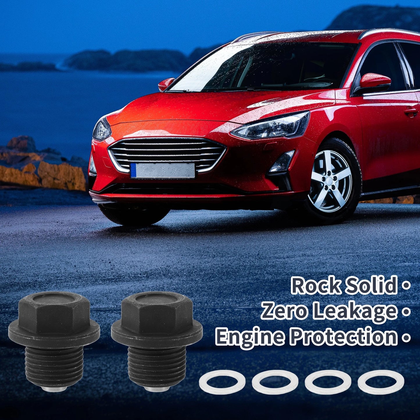 Set of 1 M18x1.5 Engine Oil Drain Plug with Gasket for Car Motorcycle