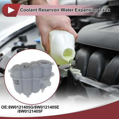 Coolant Expansion Overflow Tank with Cap No. 8W0121405G for Audi A4 A5 (2008–2016)