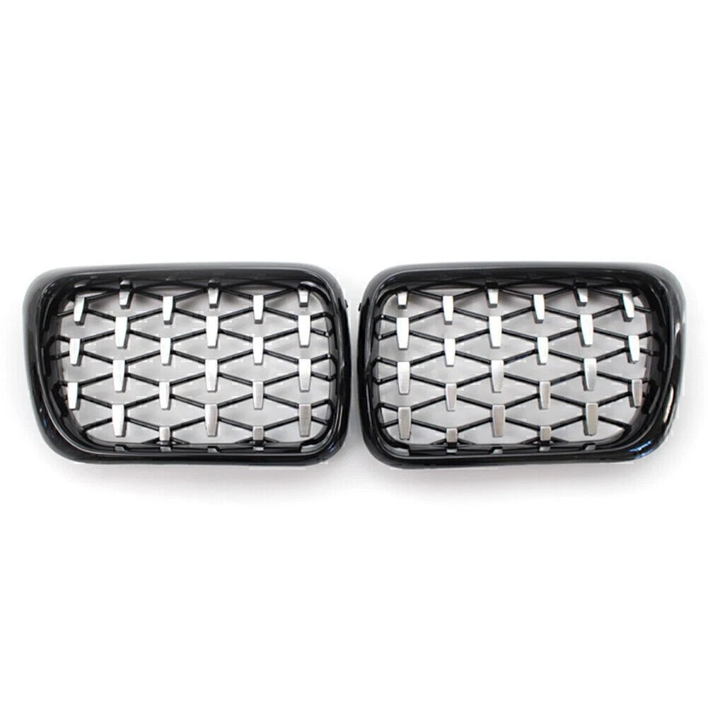 Front Grill for BMW 3 Series E36 (1997–1999) Shiny Black Frame Diamond