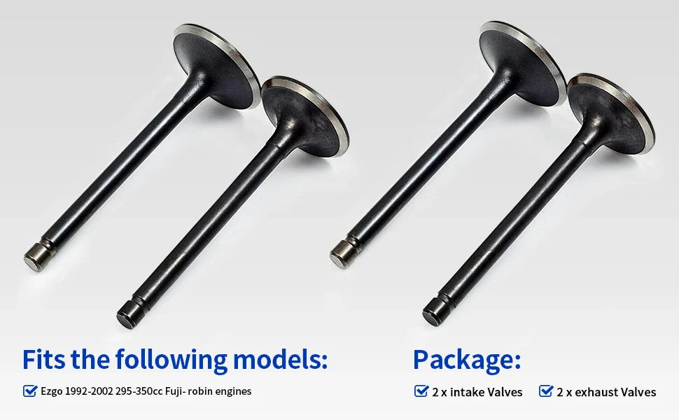 Intake & Exhaust Valve for EZGO Gas Golf Cart Fuji-robin (1992–2002)