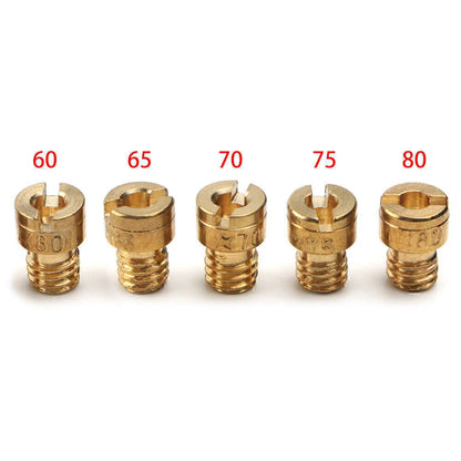 4mm Carburetor Jets #60/65/70/75/80 for 50cc 60cc 80cc Motorized Bikes