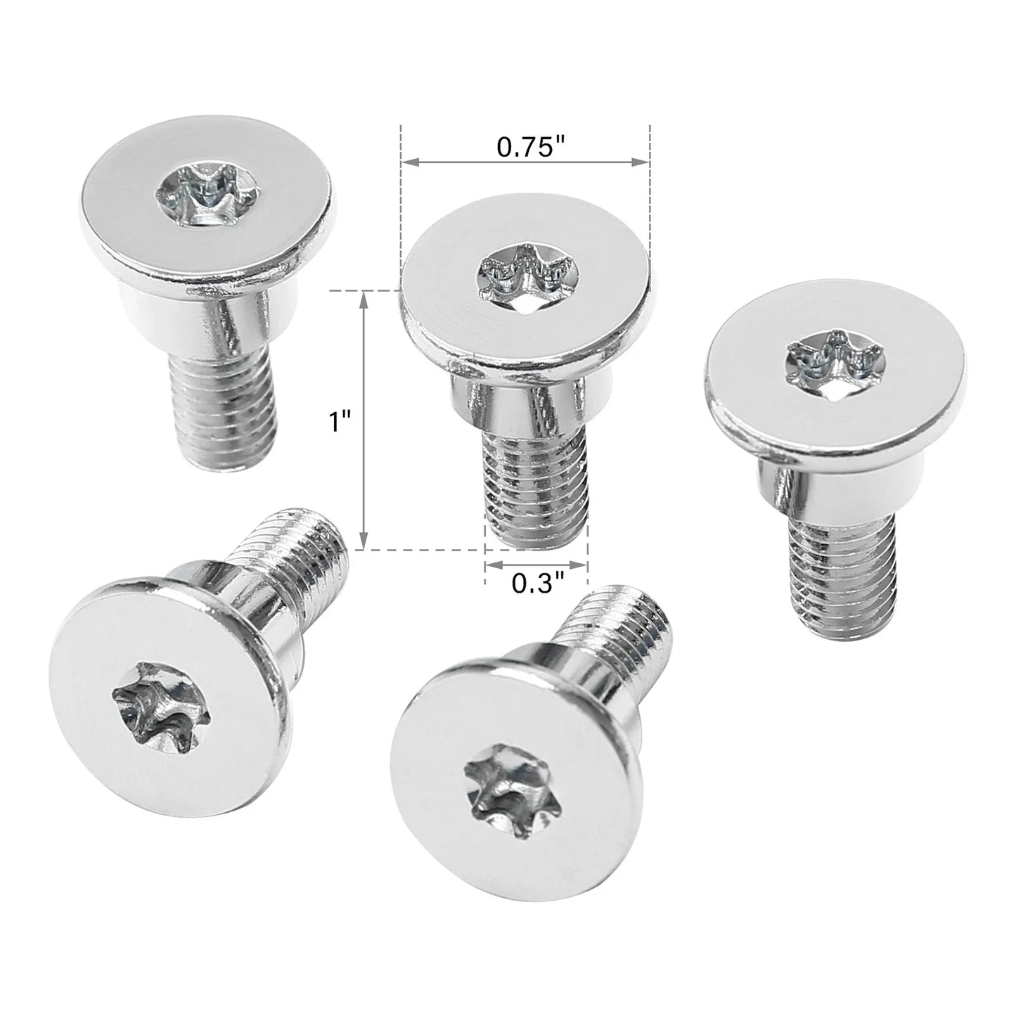 5 x Front Disk Brake Rotor Bolts for Harley Electra Road King Glide (2014-2023)