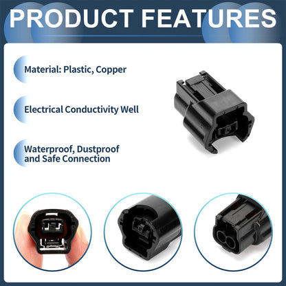 2 Pin Fuel Injector Waterproof Connector Plug for Nissan