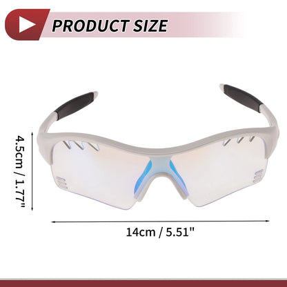 Set of 1 Motorcycle Riding Goggles for Universal Fit (Light Blue Lens)
