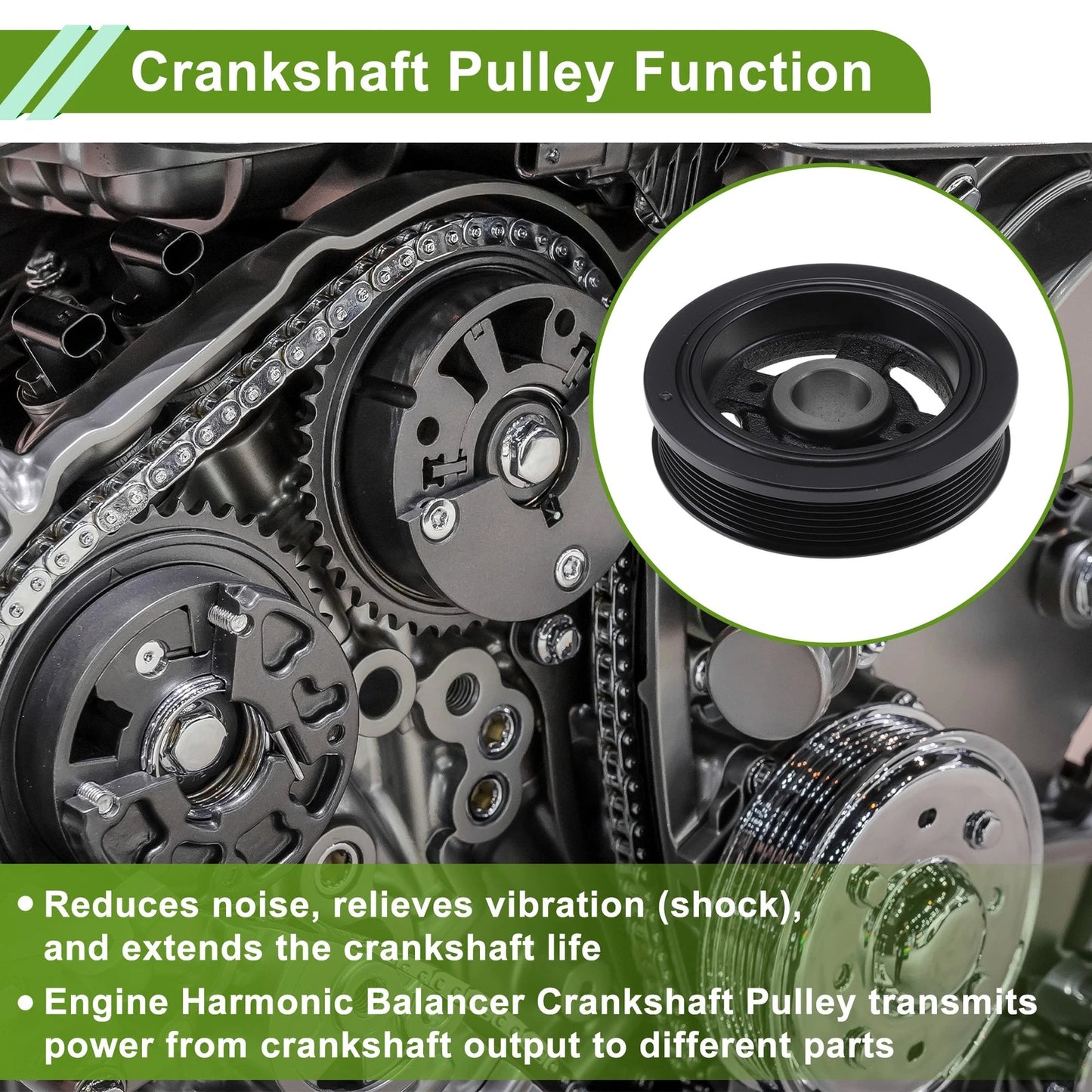 Engine Harmonic Balancer Crank Pulley for Toyota Camry (1347031030)