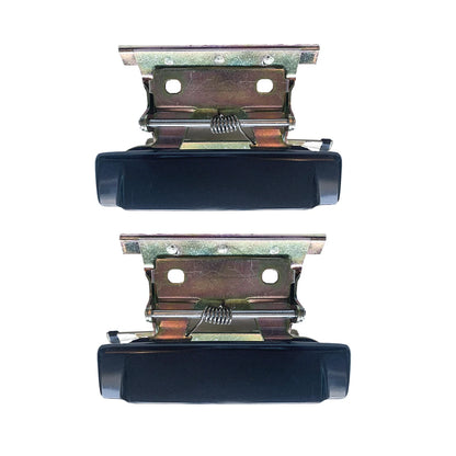 Door Handle Assembly 2 x Front Left + Right Outer Black for BMW E30 (1984–1991)