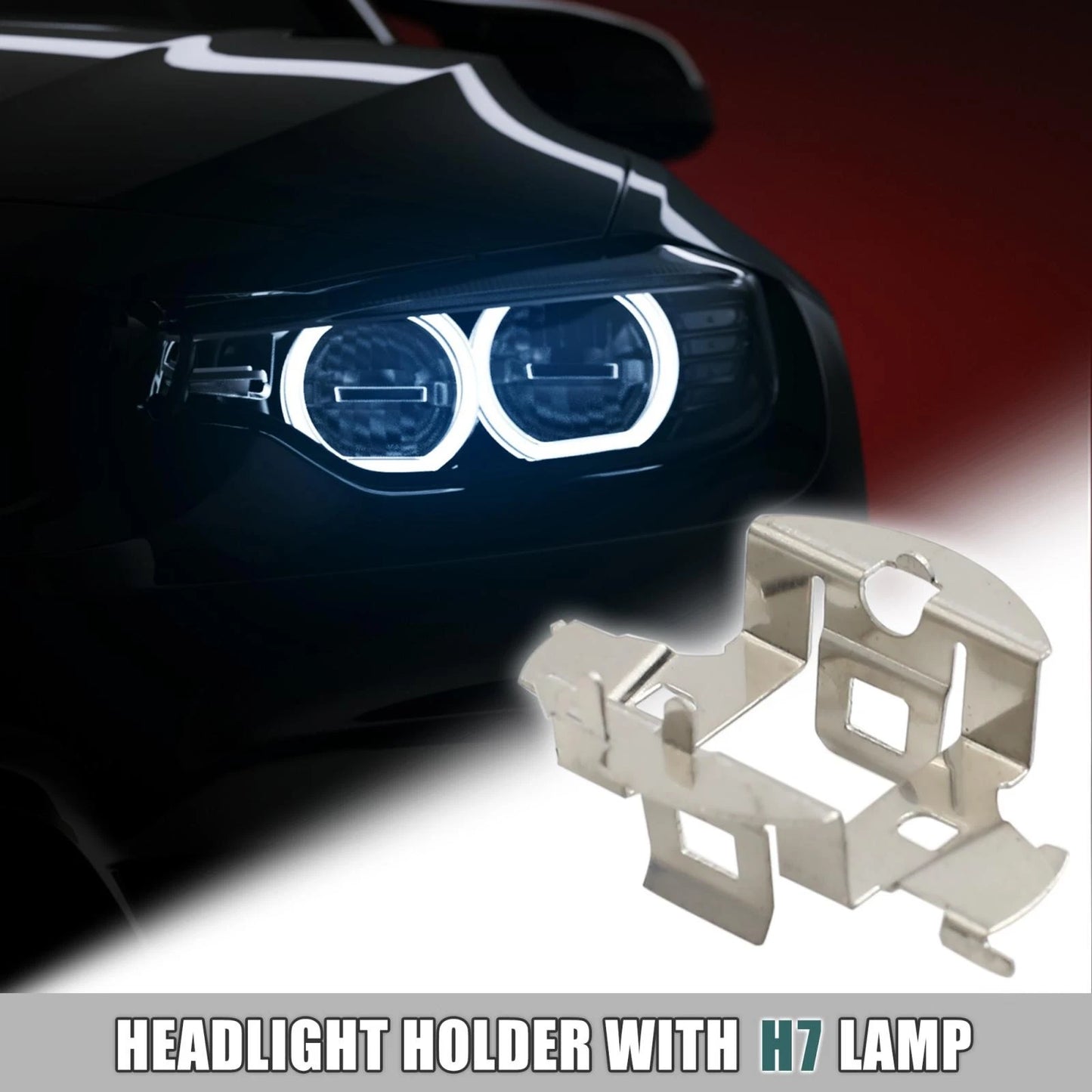 H7 LED Bulbs Clip Adapter Base Holder for VW Sagitar (2010–2018)