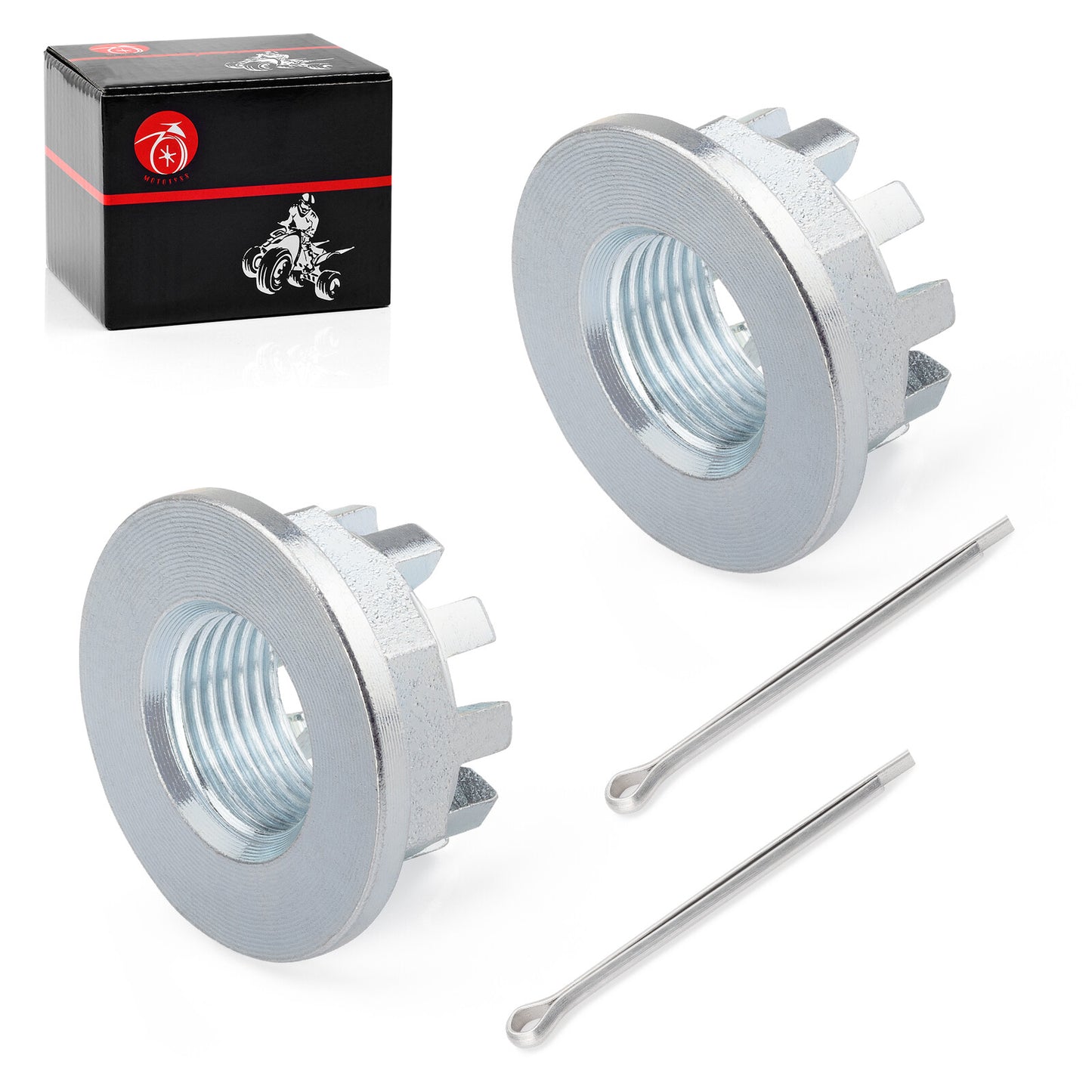 2X Front Axle Castle Nuts for Honda Recon 250 (2000–2009)