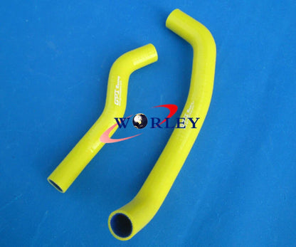 Yellow Silicone Radiator Hose for Suzuki LTZ400, Kawasaki KFX400, DVX400 (2003-2008)
