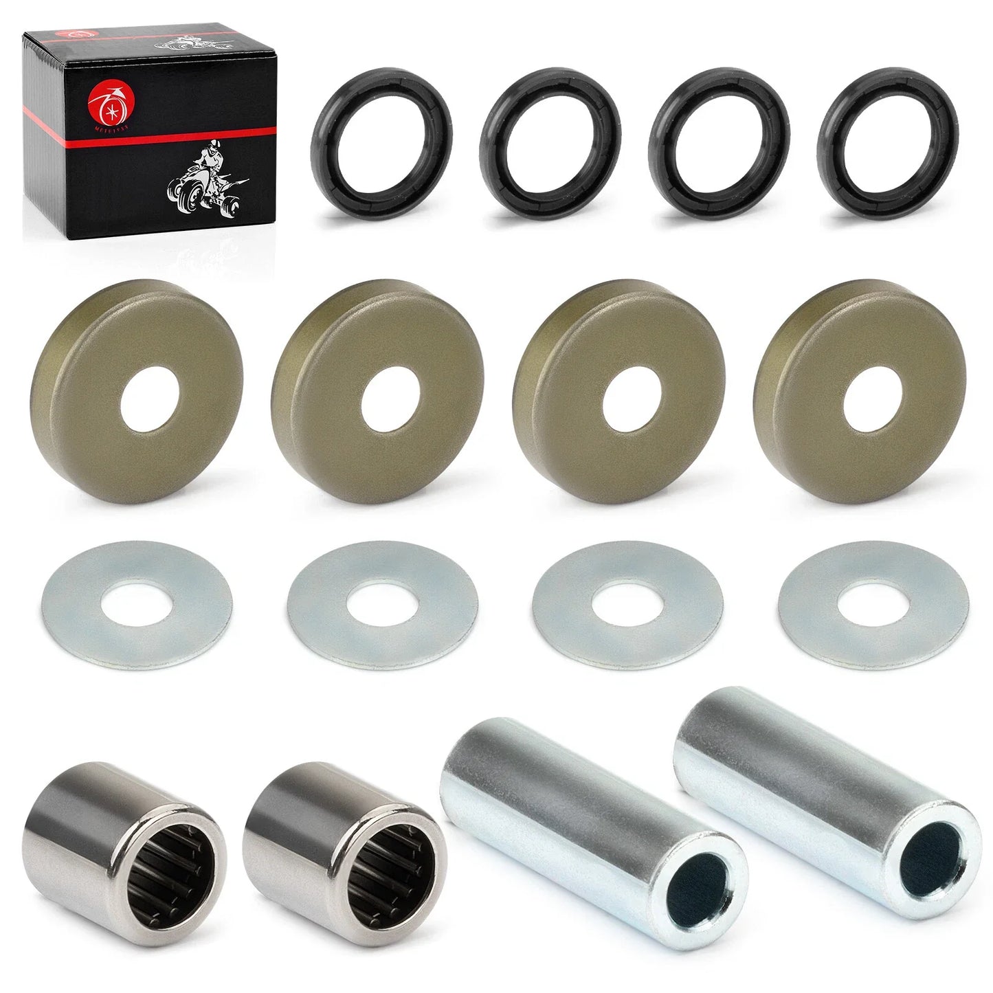 Front Lower A-Arm Bushing Shaft Seal Kit Kawasaki KFX400 (2003–2006)
