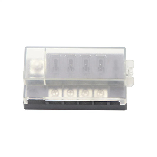 4-Way Compact Fuse Box 30A DC 32V for Universal Vehicles