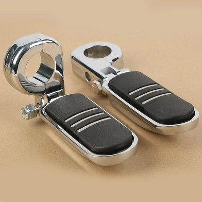 Universal 32mm 1 1/4in Highway Engine Guard Foot Pegs Mount for Harley