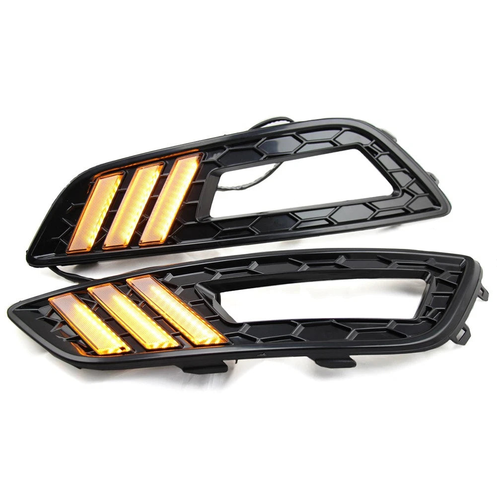 2X LED DRL for Ford Focus (2015–2016) Daytime Running Lights Yellow White