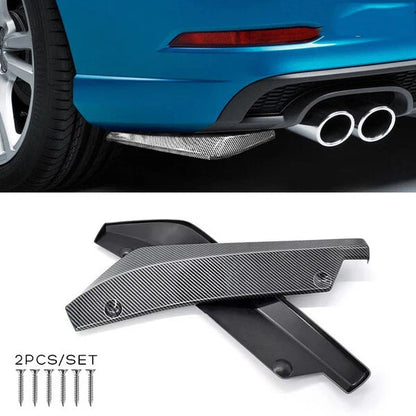 Carbon Fiber Rear Bumper Fin Canard Splitter Lips for Cadillac Escalade CTS CT5