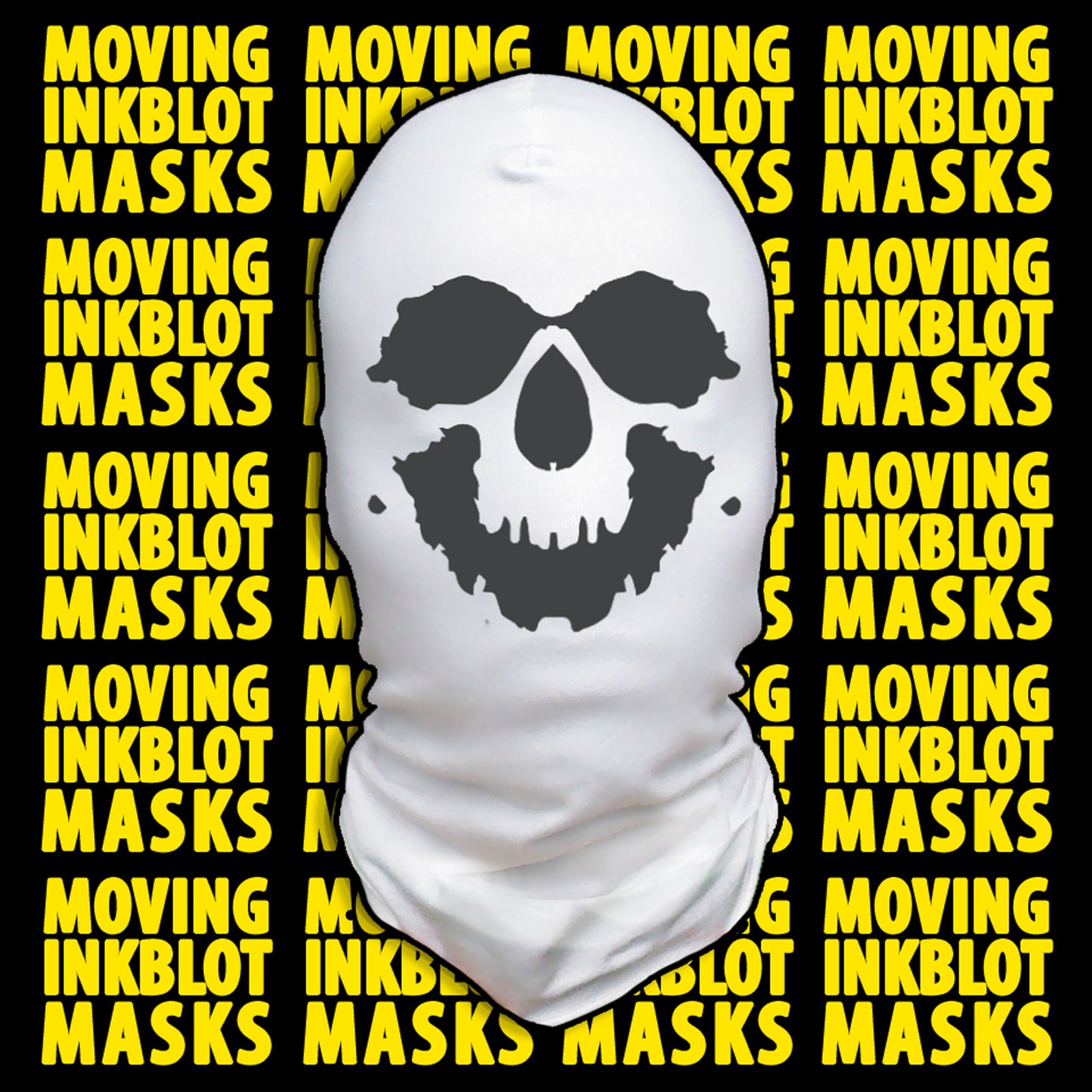 Rorschach Moving Inkblot Mask for Halloween Costume