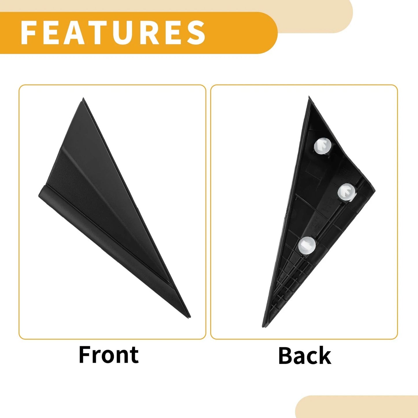 Front Right Side Pillar Corner Triangle Trim for Hyundai Elantra (2011–2013)