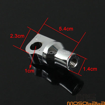 Chrome Foot Pegs Mounting Bolts Adapter for Harley Male Pegs
