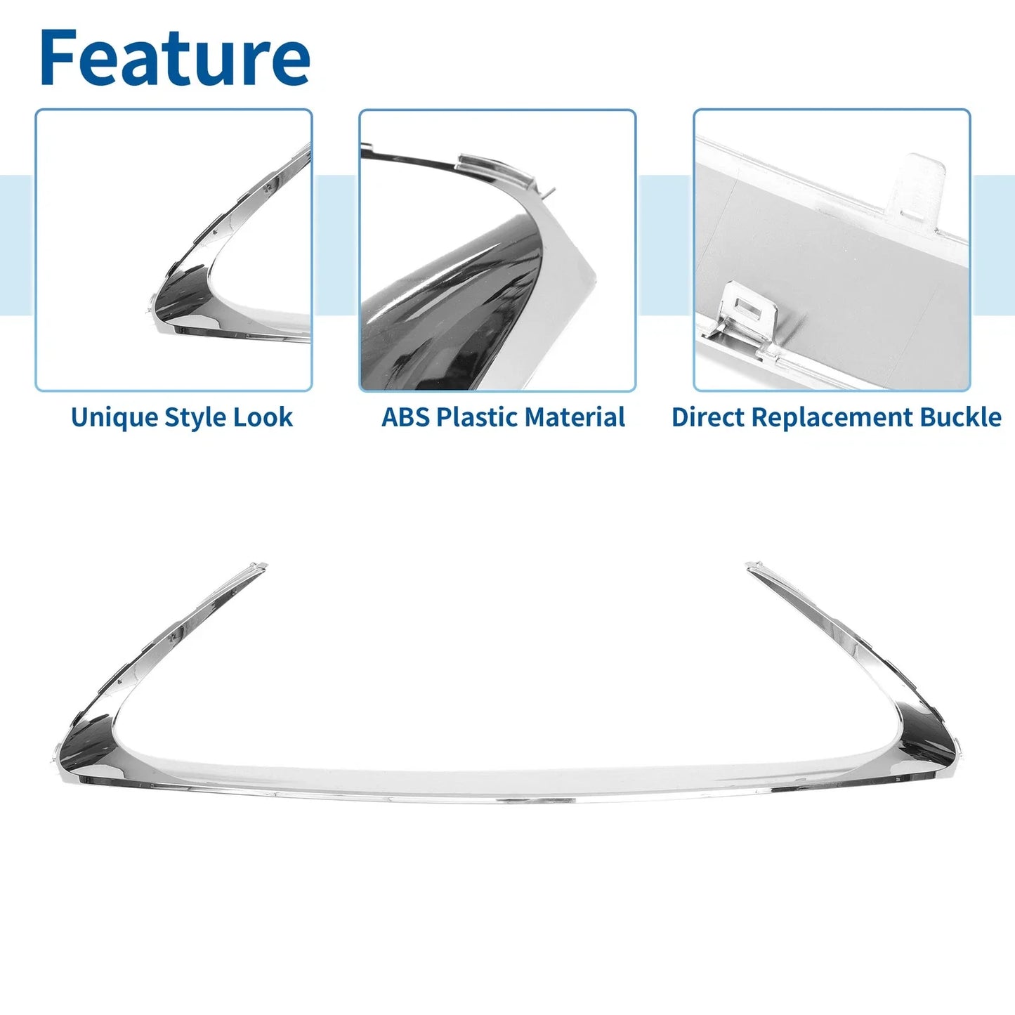 Front Grille Trim for Lexus ES 300h 2016-2018 Silver Tone
