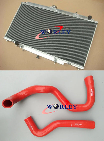 Aluminum Radiator + Hose for Nissan Patrol GU Y61 TD42 4.2L Diesel (12/97-On)