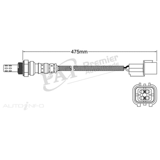 Pre Cat Oxygen O2 Sensor for Kia Sorento XM 4cyl 2.4L G4KE (2009 - 2010)