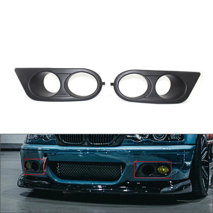 Front Fog Light Covers for BMW E46 M3 2-Door (2001-2006)