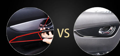 20Pcs / RHD Carbon Fiber Door Armrest Covers / Acura TSX (2009–2014)