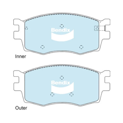 GCT Front Disc Brake Pad Set for Kia Rio JB 4cyl 1.4L 1.6L (2005-2011)