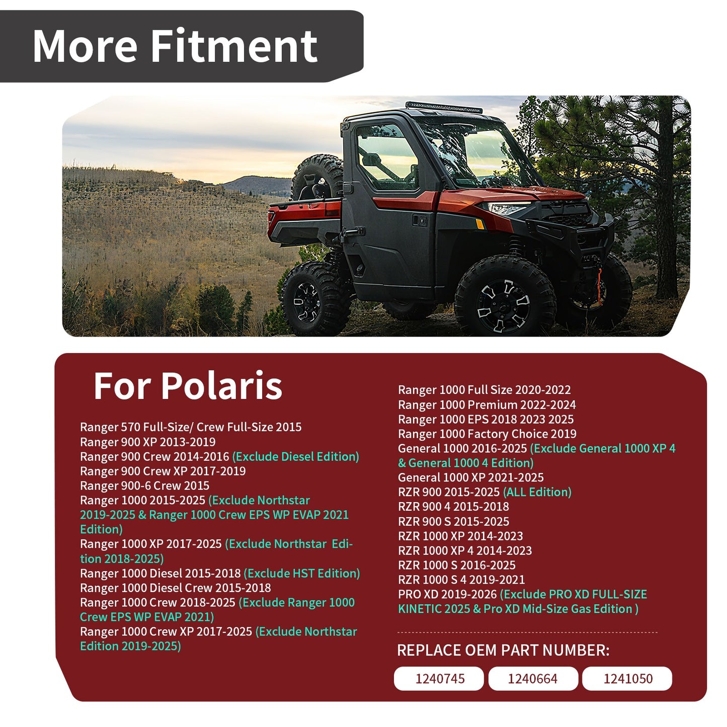 High Performance Radiator for Polaris Ranger RZR 570 900 1000 (2013–2025)