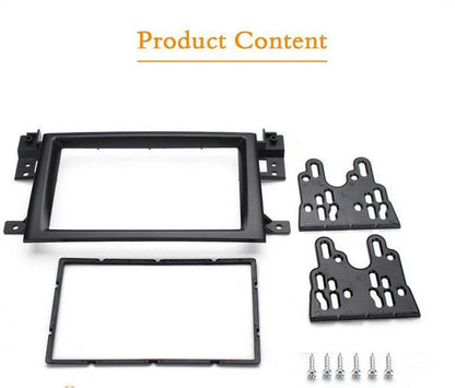 2 DIN Stereo Radio Fascia Panel Frame for Suzuki Grand Vitara (2005-2014)