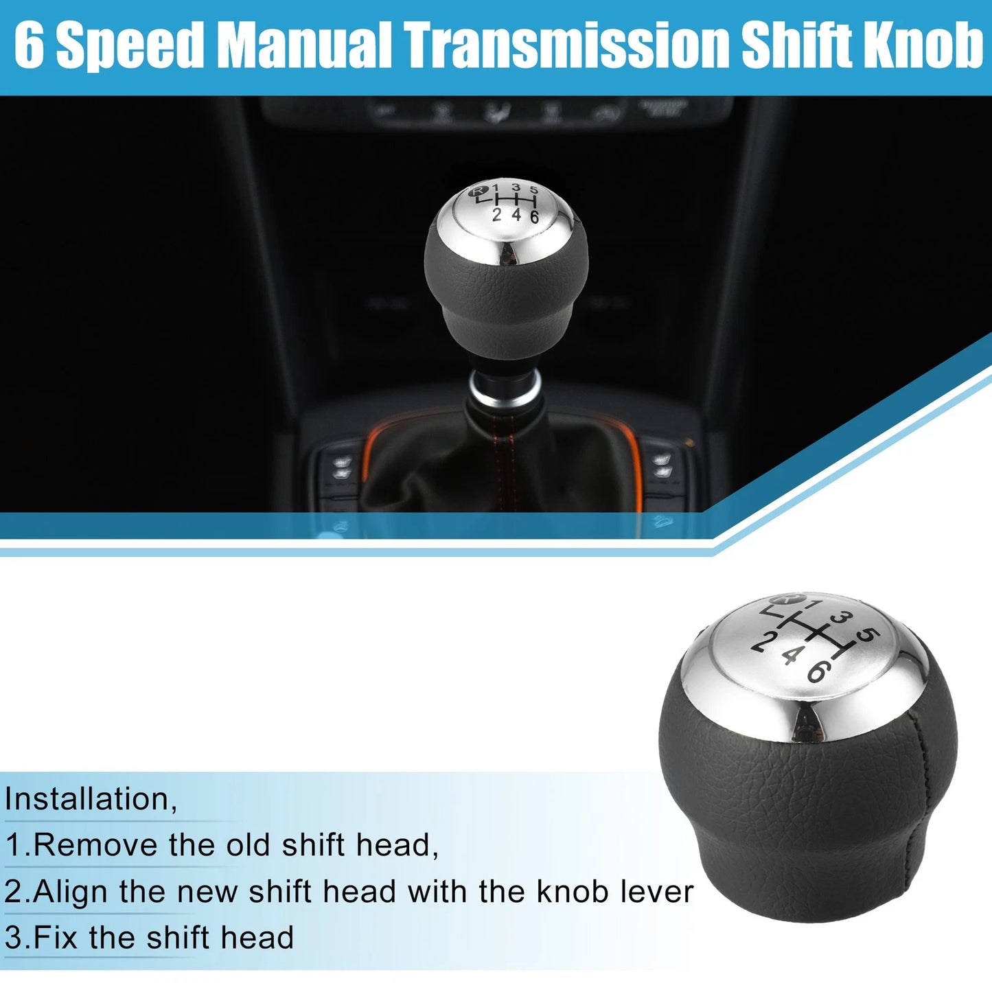 5 Speed Manual Transmission Shift Knob for Toyota Corolla (2007–2014)
