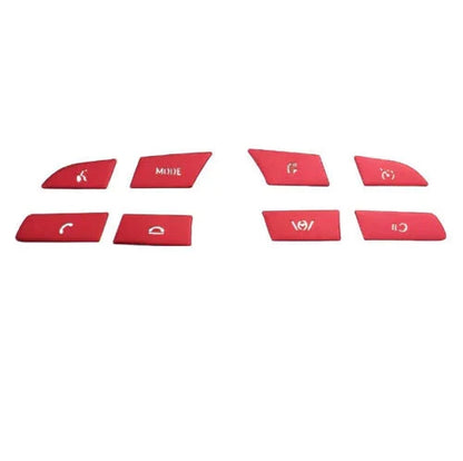 8Pcs Red Steering Wheel Button Cover Trim for Hyundai Elantra (2021–2023)