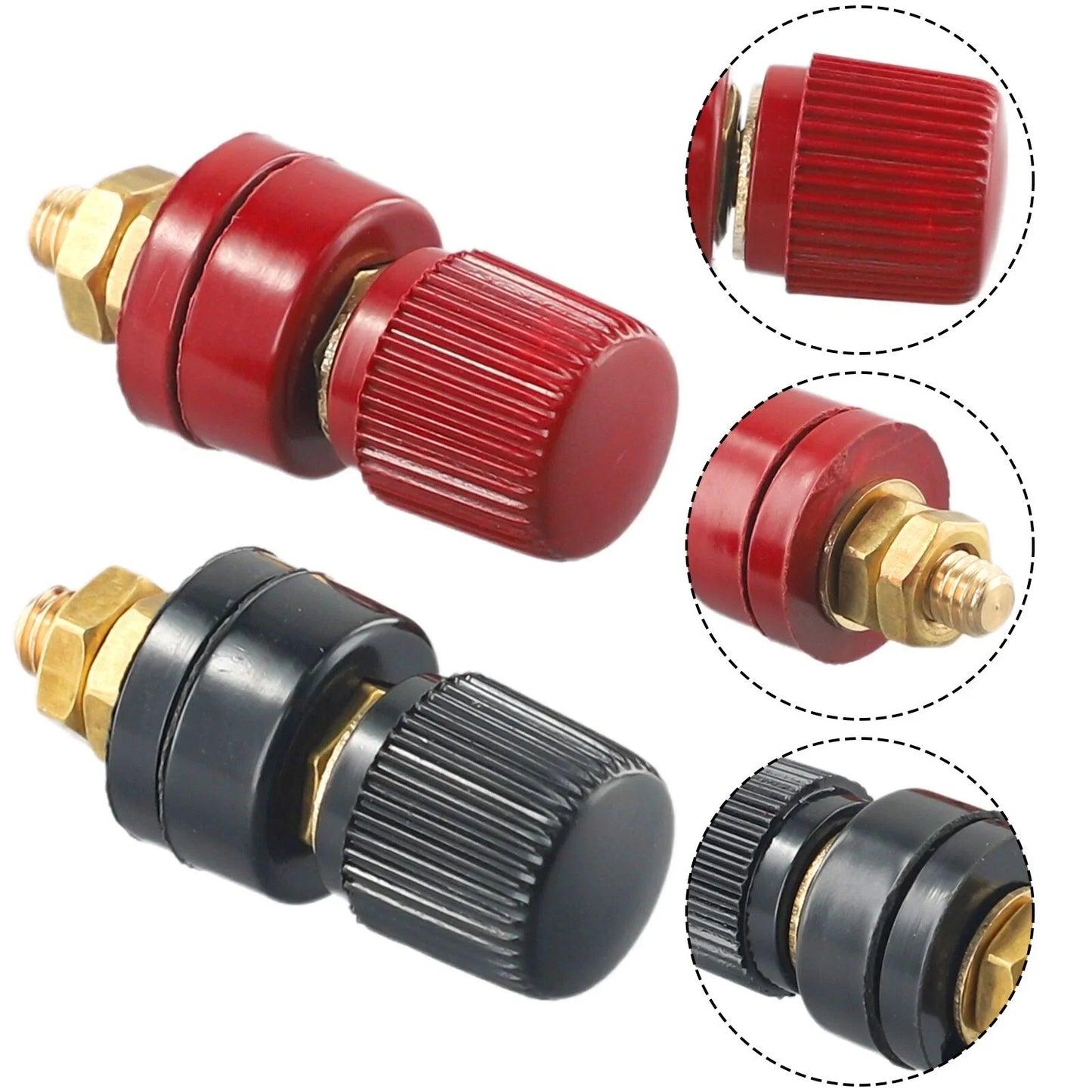Remote Battery Stud 2 x Power Junction Post Connectors Kit for UK