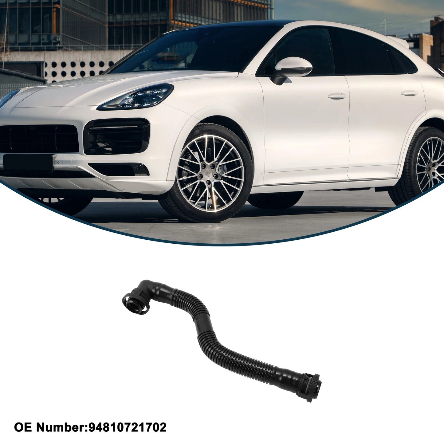 Radiator Hose for Porsche Cayenne 9PA S (2003–2010) No. 94810721702 Rubber