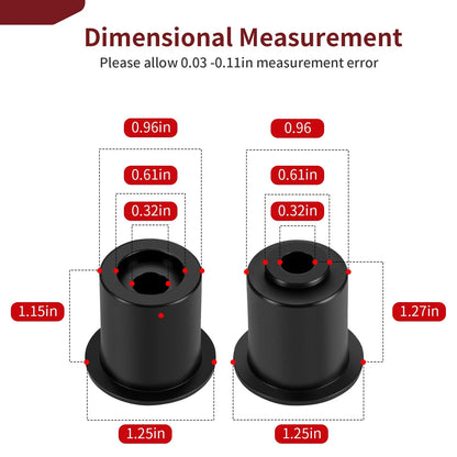 8pcs Front + Rear Door Bushings Set for Honda Pioneer (2015–2022)