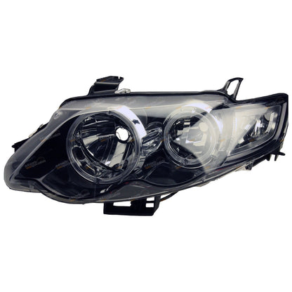 LH Black Angel Eyes Headlight for Ford FG Falcon XR6 XR8 (2008)
