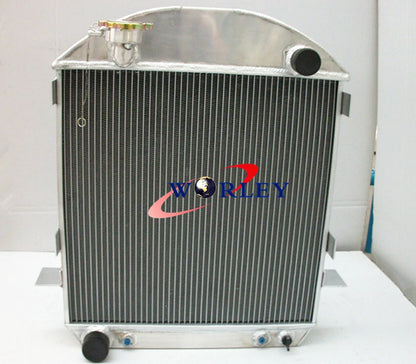 3 Row Aluminum Radiator with Fan for Ford Model T-Bucket (1924–1927)