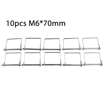 70mm Trailer Coupler Hitch Pin Lock Square Shape Towing Shaft Locking Pin