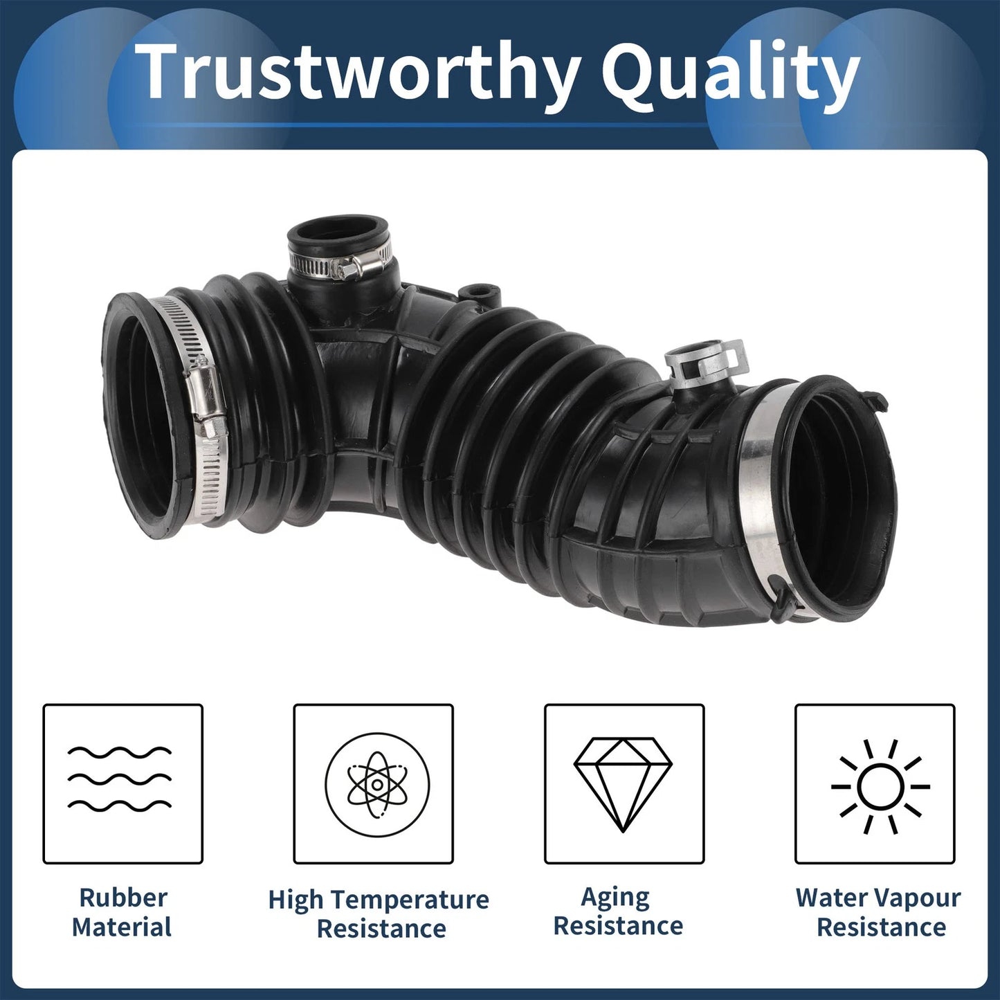 Engine Air Intake Hose for Honda CR-V 2.4L (2012–2014) 17228-R5AA00 Rubber