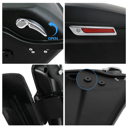 Saddlebags with Latch for Harley Heritage Softail Fatboy (1984-2017)